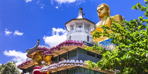 Sri Lanka en moto Temple d'Or Dambulla